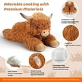 thumbnail image 2 of Peluche pesado Bobbie & Laxi Highland Cow, 2,04 kg, 2 of 8