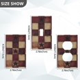 thumbnail image 7 of Yayeee Toggle Light Switch Wall Plate 1-Gang 4.5"x2.7" Home Decorative Outlet Cover, Star Spangled Squares, 7 of 7