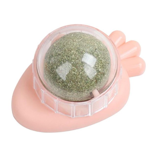 Zanahoria Catnip Toys Treats Healthy Catnip Lickable Balls Cat Pet Supplies (Rosa)