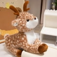 thumbnail image 6 of Plush Deer Toy, Lifelike Elk Doll, Brown Sika Deer Soft Stuffed Animal, 30cm Cotton Filled Plush Animal for Toddlers and Teenagers, Soft Durable Washable Decorative Gift, 6 of 6