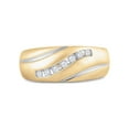 thumbnail image 2 of FB Jewels 14kt Yellow Gold Mens Round Diamond Band Ring 1/4 Cttw Size 10, 2 of 4