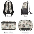 thumbnail image 6 of KEIAHUAN Western Horse Blue Bow Boys School Backpack, Polyester School Bag, Large Capacity 17 Inch Student Backpack Fits 14 Inch Laptop, Classified Storage Daypack for Girls Kids Daily School Use, 6 of 7