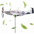 thumbnail image 1 of Airplane Wind Spinner Metal, Windmill Aircraft Garden Decoration, Airplane Wind Sculpture, Airplane Yard Spinner, Stainless Steel Wind Catchers, 1 of 5