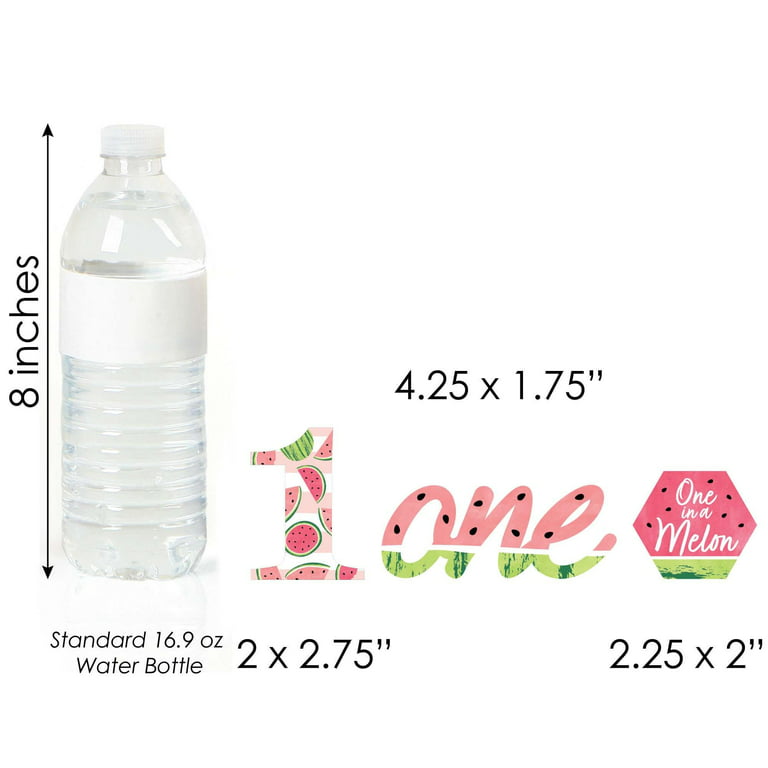 One piece Birthday Water Bottle Label Template, Bobotemp