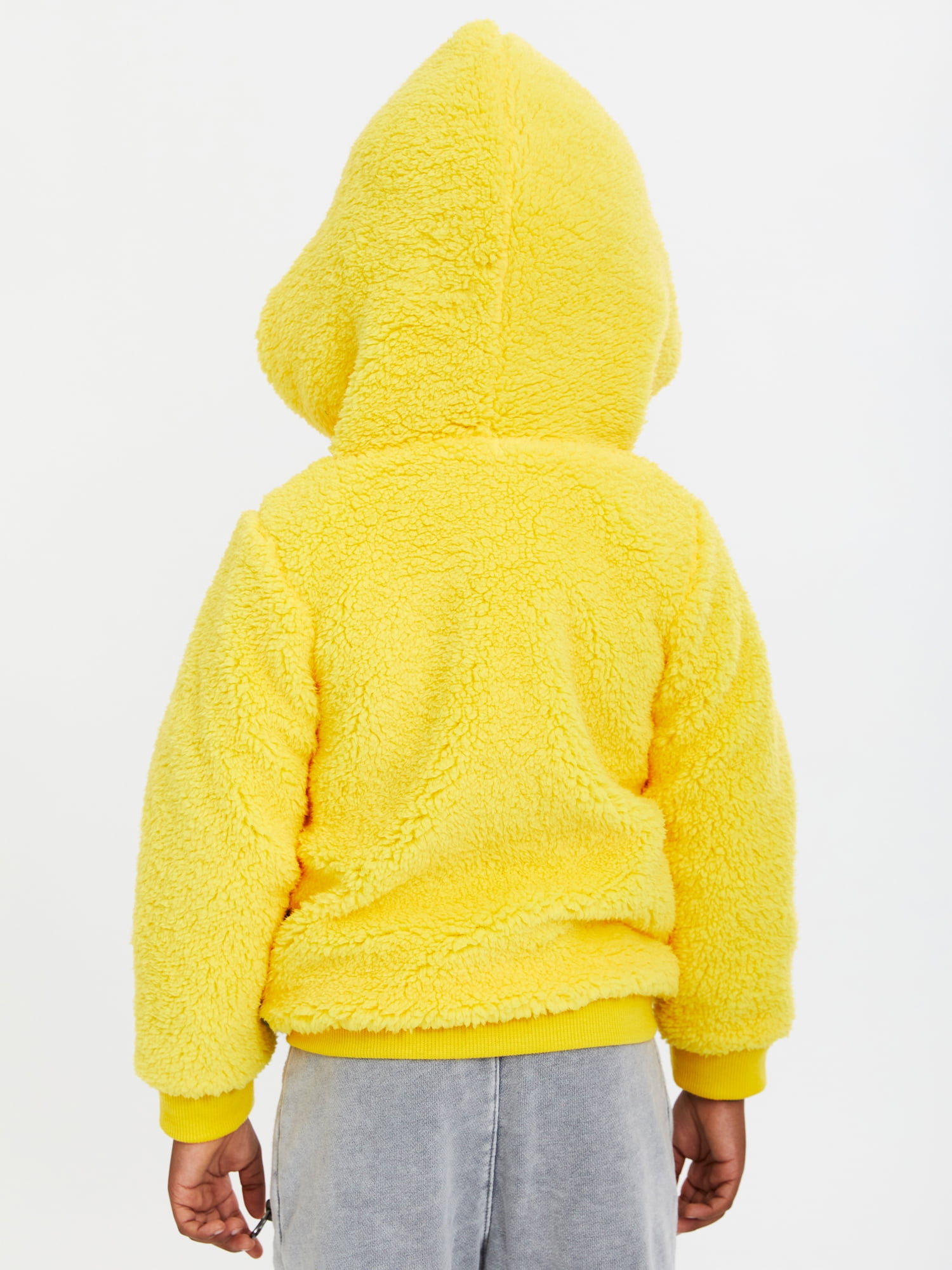 Minions Toddler Cosplay Faux Sherpa Hoodie, Sizes 2T-5T