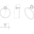 thumbnail image 3 of Elements   BHE3-06SN Transitional Towel Ring, Satin Nickel, 3 of 4