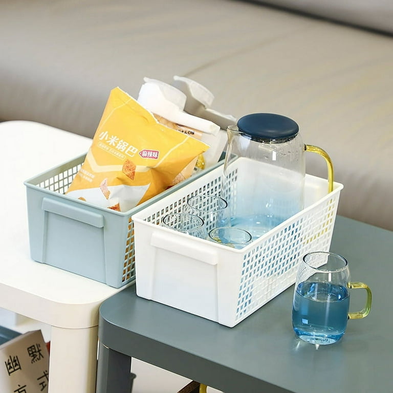 Plastic Basket, Small, The Plastic Collection, Multi-Use Storage Bins, Durable, Drawer & Cabinet-Friendly, Storage Baskets for Organizing