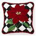 thumbnail image 2 of Poinsettia Diamonds Wool / Cotton Pillow, 2 of 2