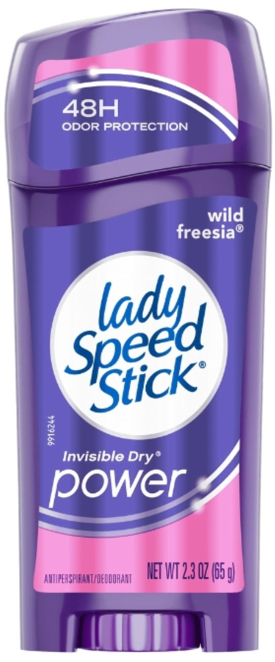 Lady Speed Stick Antiperspirant Deodorant, Invisible Dry, Wild Freesia 2.30 oz (Pack of 2)