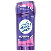 Lady Speed Stick Antiperspirant Deodorant, Invisible Dry, Wild Freesia 2.30 oz (Pack of 2)
