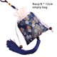 thumbnail image 4 of Sonducket Bolsita con cordón, bordado vacío, bendiciones, hogar, oficina, puerta, ventana, coche, revisión trasera, colgante, regalos de festival Accesorios de disfraces Azul oscuro Sonducket AP017945-03, 4 of 6