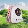 thumbnail image 1 of Carrier Pet Backpack Transpirable Pet Dog Outing Bag Space Pet Backpack (Blanco), 1 of 8