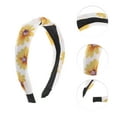 thumbnail image 3 of Unique Bargains 1 Pc Fashion Chrysanthemum Pattern Headbands for Women Yellow, 3 of 6
