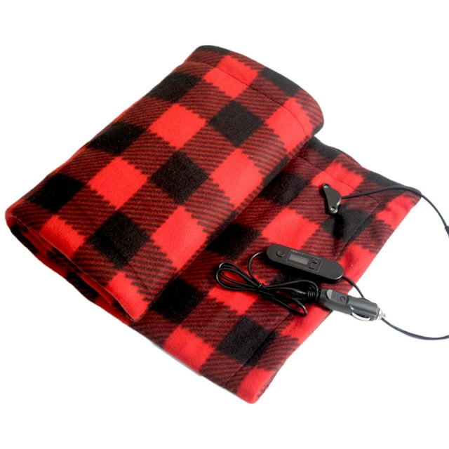 BotaniNest Travel Blanket Fast Heated Fleece Blanket For Cars RV & Camping Lightweight Portable Blanket For Adults Warm & Cold Companion Heated Blanket For Interior Portable Lightweight