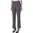 thumbnail image 1 of Pantalones casuales con lengüeta extendida Tahari para mujer, gris, 6, 1 of 2