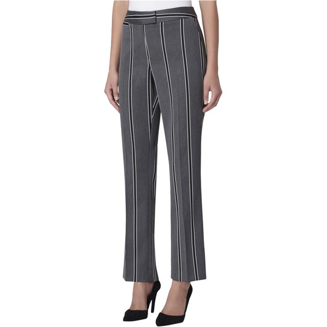 Pantalones casuales con lengüeta extendida Tahari para mujer, gris, 6
