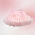 thumbnail image 4 of LNWUY Tutu for Girls Elastic Waist Puffy Ballet Dance Tutu Tulle Skirt Soft Birthday Party Layered Princess Pettiskirts Pink 0-2 Years, 4 of 5