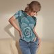 thumbnail image 3 of Fotbe Blue Color Cactus Body de Mujer con Cuello Redondo y Mangas Cortas, Sin Mangas Ajustado, Suave, Cómodo y Básico-Medium, 3 of 7