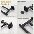thumbnail image 6 of KOKOSIRI Bathroom 24 Inch Towel Bars Double Bath Towel Holders Wall Mount Matte Black B5005BK-L24, 6 of 9