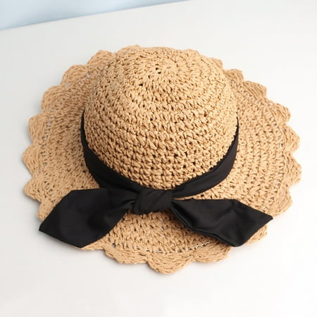 

Dyfzdhu Kids Girls Fashion Summer Straw Hat Summer Hat Sun Protection Hats Caps
