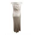 thumbnail image 2 of Lauren by Ralph Lauren Women's Off-The-Shoulder Sequin Gown (12, Natural), 2 of 2