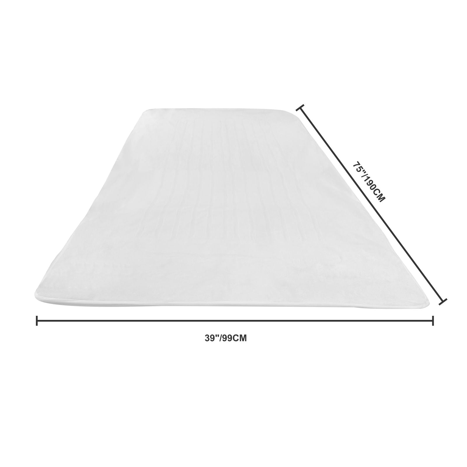 Electric Heated Underblanket 5 Temperature Settings 10-Hour Auto-Off Coral Velvet for Winter Bed Warmth