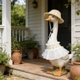 thumbnail image 6 of Porch Goose Outfit Set with Porch Goose Bonnet and Porch Goose Skirt for Porch Goose Decorative Display Use Black, 6 of 6
