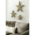thumbnail image 3 of Kate and Laurel Gallantry Farmhouse Decorative Wooden Stars, Set of 3, Hazelnut, Modern Dimensional Three-Piece Star Set for Use as Living Room Wall Decor or Patriotic Home Decor Option, 3 of 9
