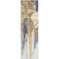 thumbnail image 2 of Addison Rugs Mayfield Premium Machine Washable Transitional Abstract Navy Runner Rug, 2'3" x 7'6", 2 of 6