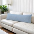thumbnail image 2 of Misty Blue Body Pillow Cover 20 x 60 Inch Decorative Pillow Cover Rustic Farmhouse Solid Color Lumbar Pillowcase Seasonal Rectangle Cushion Case for Couch Sofa Bed Living Room, 2 of 9
