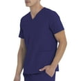 thumbnail image 4 of Scrubstar Unisex Solid V-Neck Scrub Top WM01T895, 4 of 8