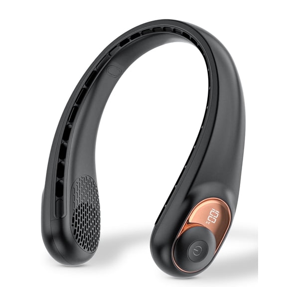 FrSara 3-Speed 5200mAh LED Display Portable Bladeless Neck Fan