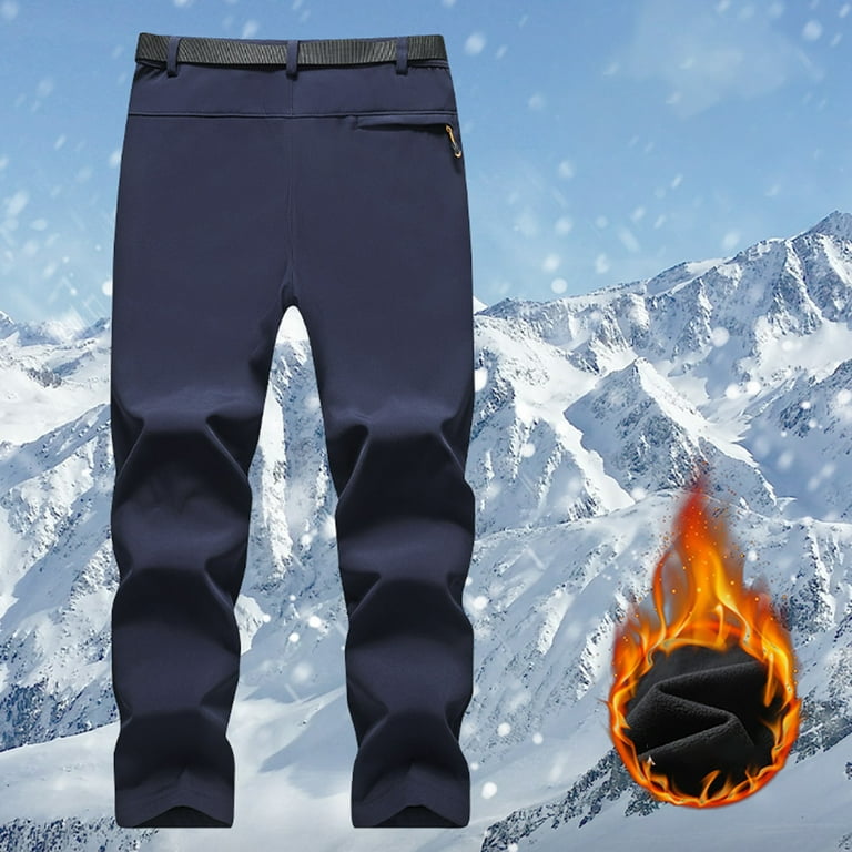 Njoeus Men's Fleece Lined Outdoor Cargo Hiking Pants Slim Njoeus Men's Fleece Lined Outdoor Cargo Hiking Pants Slim