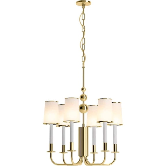 Kohler Lighting 27441-Ch06 Tresdoux 6 Light 24  Wide Taper Candle Chandelier -