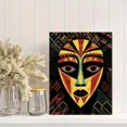 thumbnail image 2 of African Mask Geometric Wall Art Canvas Print， Suitable for Living Room， Bedroom， Office， Dining Room， and Hallway Decoration., 2 of 8