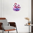 thumbnail image 3 of Battery Operated Analog Wall Clocks Non-Ticking Silent Modern Clock Decorative for Home,Office-Beautiful Pink Flamingo Standing On White Background(14inch), 3 of 4