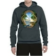 thumbnail image 2 of Wild Bobby, Enjoy Life Vintage Beach Surf Sailboat, Pop Culture, Unisex Graphic Hoodie Sweatshirt, Charcoal, Large, 2 of 4