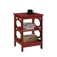 thumbnail image 2 of Convenience Concepts Omega End Table with Shelf, Cranberry Red, 2 of 3
