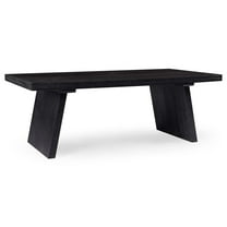 Maven Lane Marcella Wood Coffee Table Contemporary Accent Furniture, Black