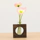 thumbnail image 3 of Florero de Cristal con Soporte de Madera perfecl Tubo de Ensayo, 3 of 7