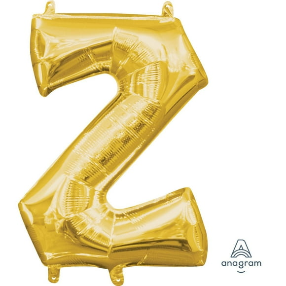 Anagram International Party-Eh! Gold Letter Z Balloon, All Ages