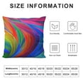 thumbnail image 5 of RUIYC Ocean Throw Pillow Cases, Abstract Ocean Rainbow Trail Cozy Pillow Cover Square Cushion Case Set Pillowcase Decorative for Home Sofa Bedroom Car Office, 5 of 5