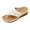 White, variant on Elegant Summer Sandals for Women Flip Flops with Cutout Floral Design and Strappy Toe Post Womens Flip Flops Black,9