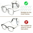 thumbnail image 5 of Uxcell 10 Pairs Eyeglass Nose Pads 4.1mm Glass Nose Grips Round Shape Clear, 5 of 7