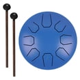 thumbnail image 3 of Instrumentos Percusión Tambor Handpan Lengua Acero 6 Pulgadas Y 8 Notas (oscuro) Azul, 3 of 5