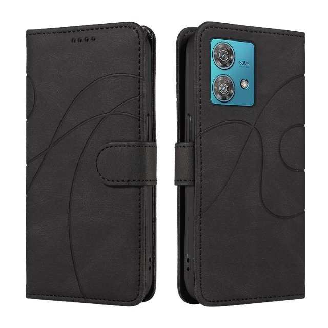 Flip Case For FOXDOCK Motorola Edge 40 Neo 5G Card Slots and Kickstand Function Skin Feel Leather