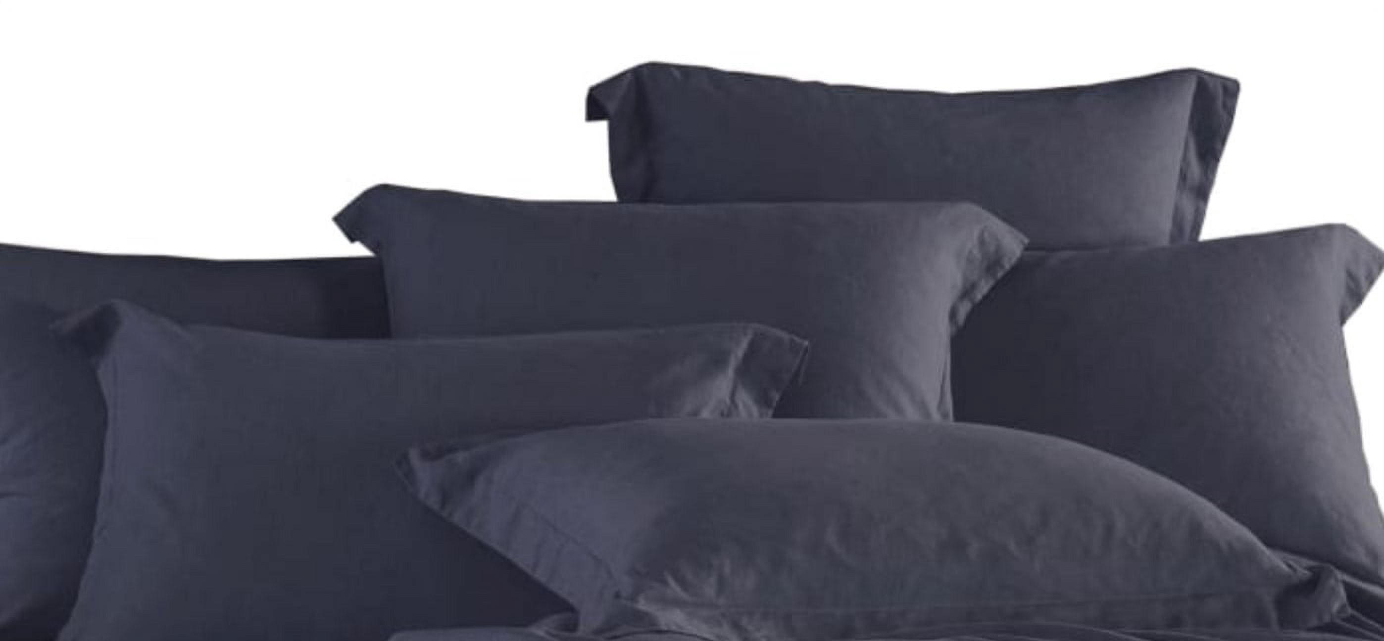 Washed Linen Cotton Blend Pillow Cases, 2-Pack