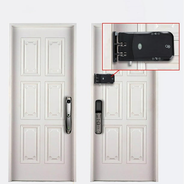 Cerradura De Control Remoto Invisible, Conexión WIFI Alarma De Batería Baja Cerradura Táctil Antipalanca Cerradura Electrónica Inalámbrica Sin Llave Para El Hogar