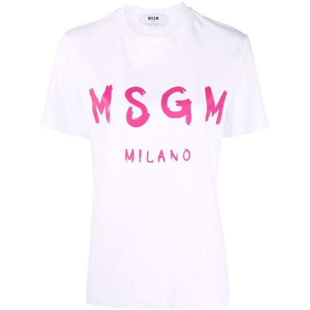 Bestsellers Msgm Impreso Cuello Redondo Camiseta 22 Nuevo Unisexpangjing