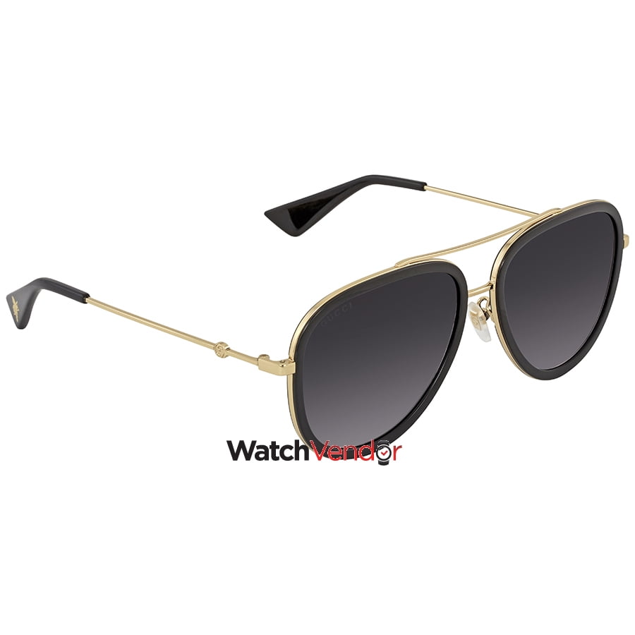 gucci grey gradient aviator sunglasses